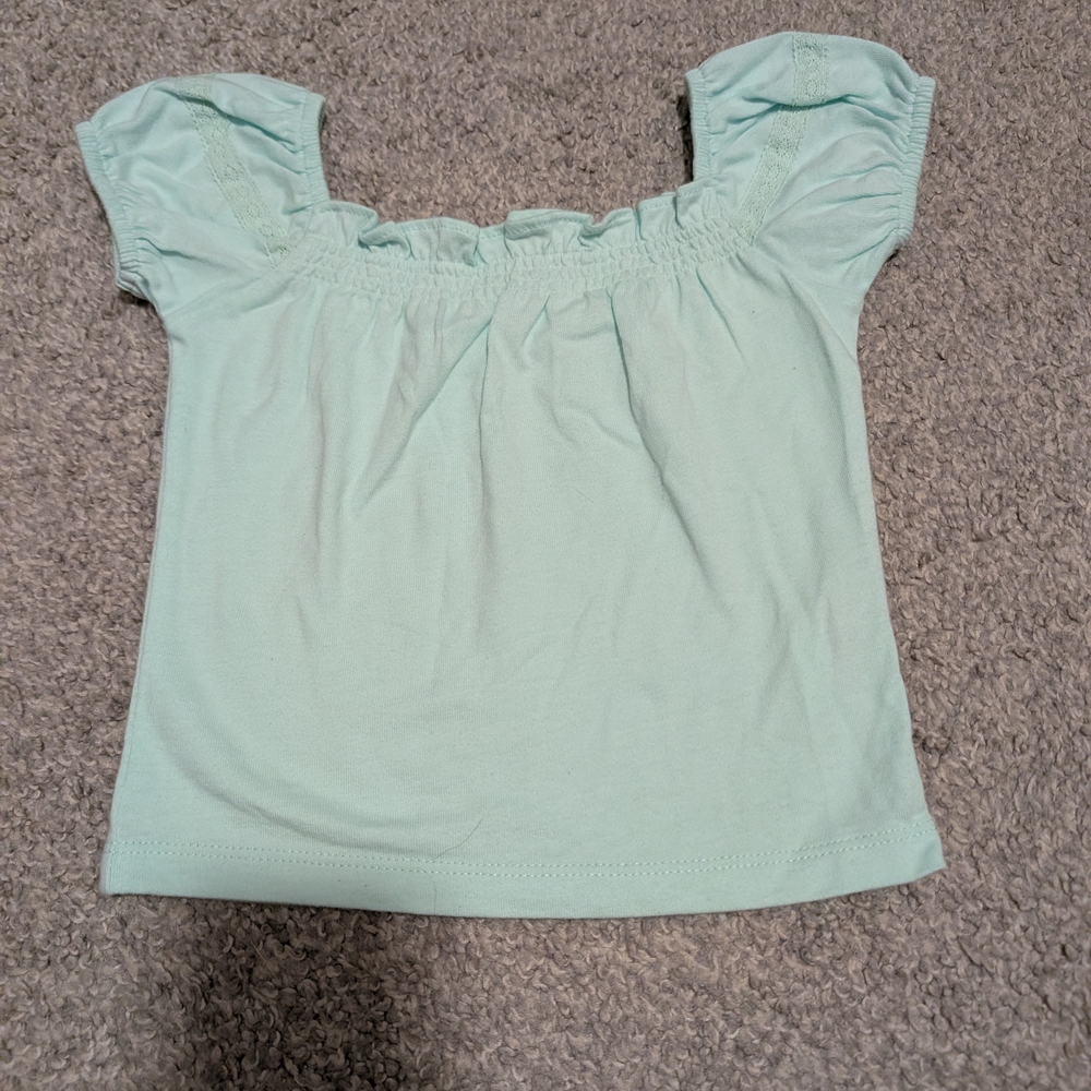 Janie and Jack Mint Green Kid's Blouse